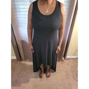 Yala Jersey Dress Large Black Casual Comfy